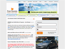Tablet Screenshot of fourseasonsfcu.com